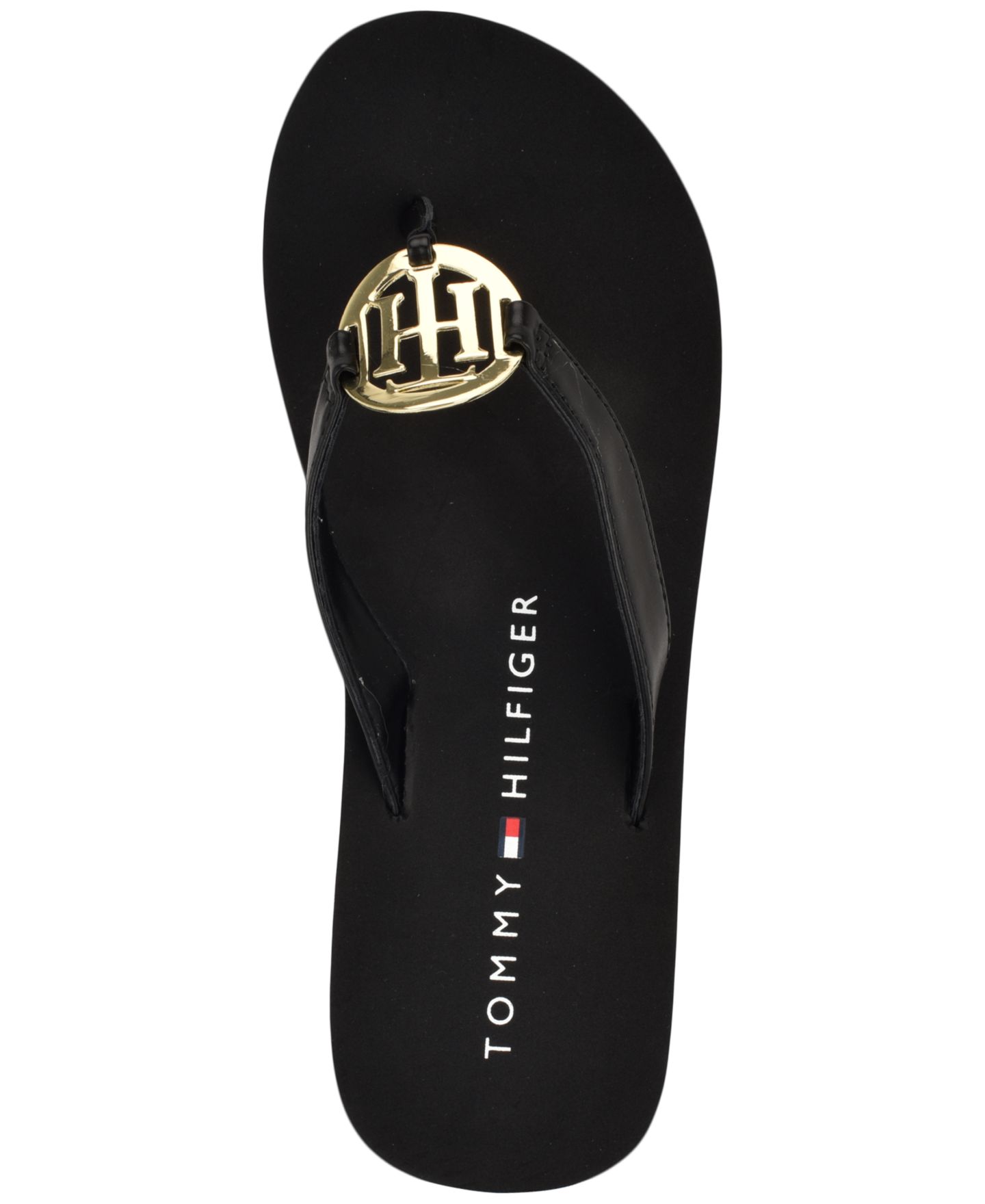 Женские сандалии Tommy Hilfiger Crelina Logo Flip Flop, цвет: Чёрный — фото 4