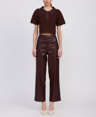 Women's Delphine Polo Collar Top