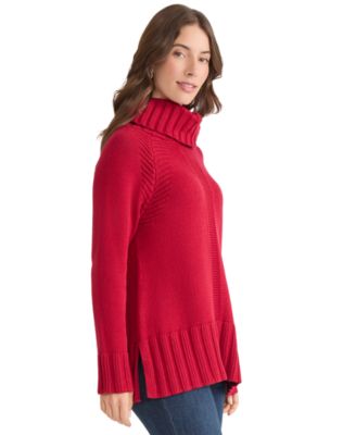 Women's Raglan Sleeve Funnel Neck Sweater