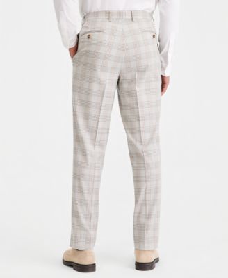 Men's Classic-Fit Plaid Suit Separate Pants