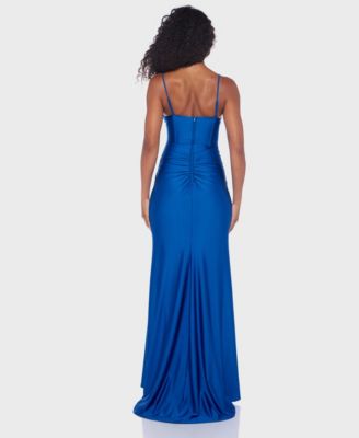 Juniors' Corset Ruched Gown