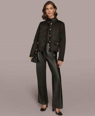 Women's Button Front Boxy Coat