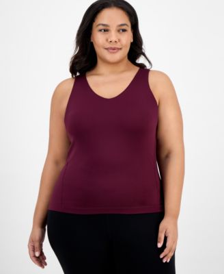 Plus Size Studio V-Neck Tank Top, Macy's Exclusive 