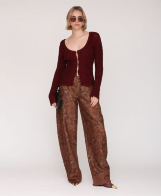 Women's Scoop Neck Cardigan