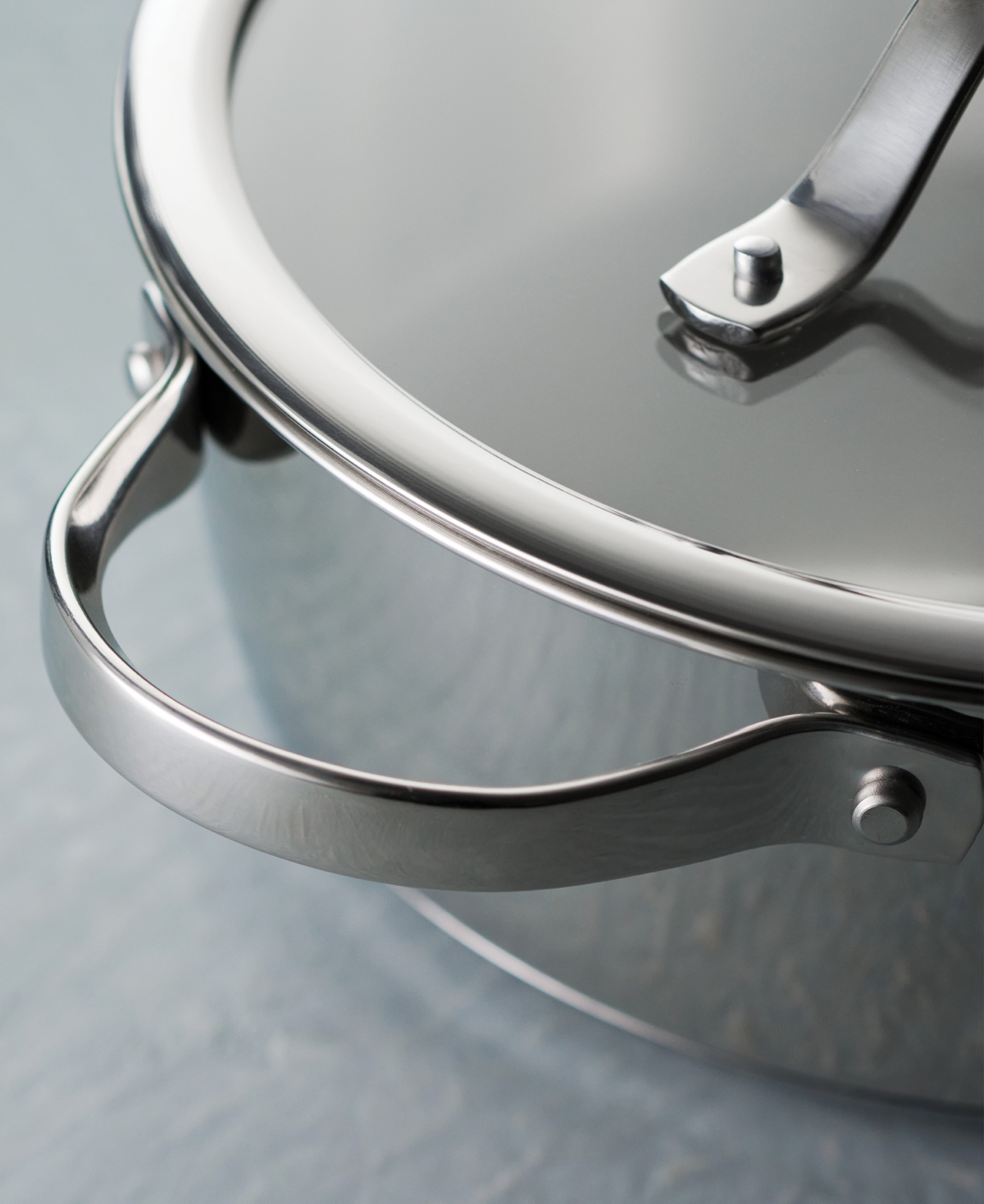 Tramontina Tempo Tri-ply Base Stainless Steel 4-quart Sauce Pan With Glass Lid In Silver