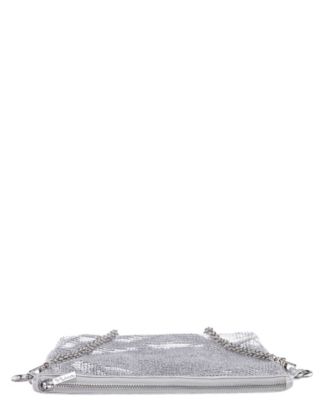 Crystal Embellished Zipper Hobo Bag