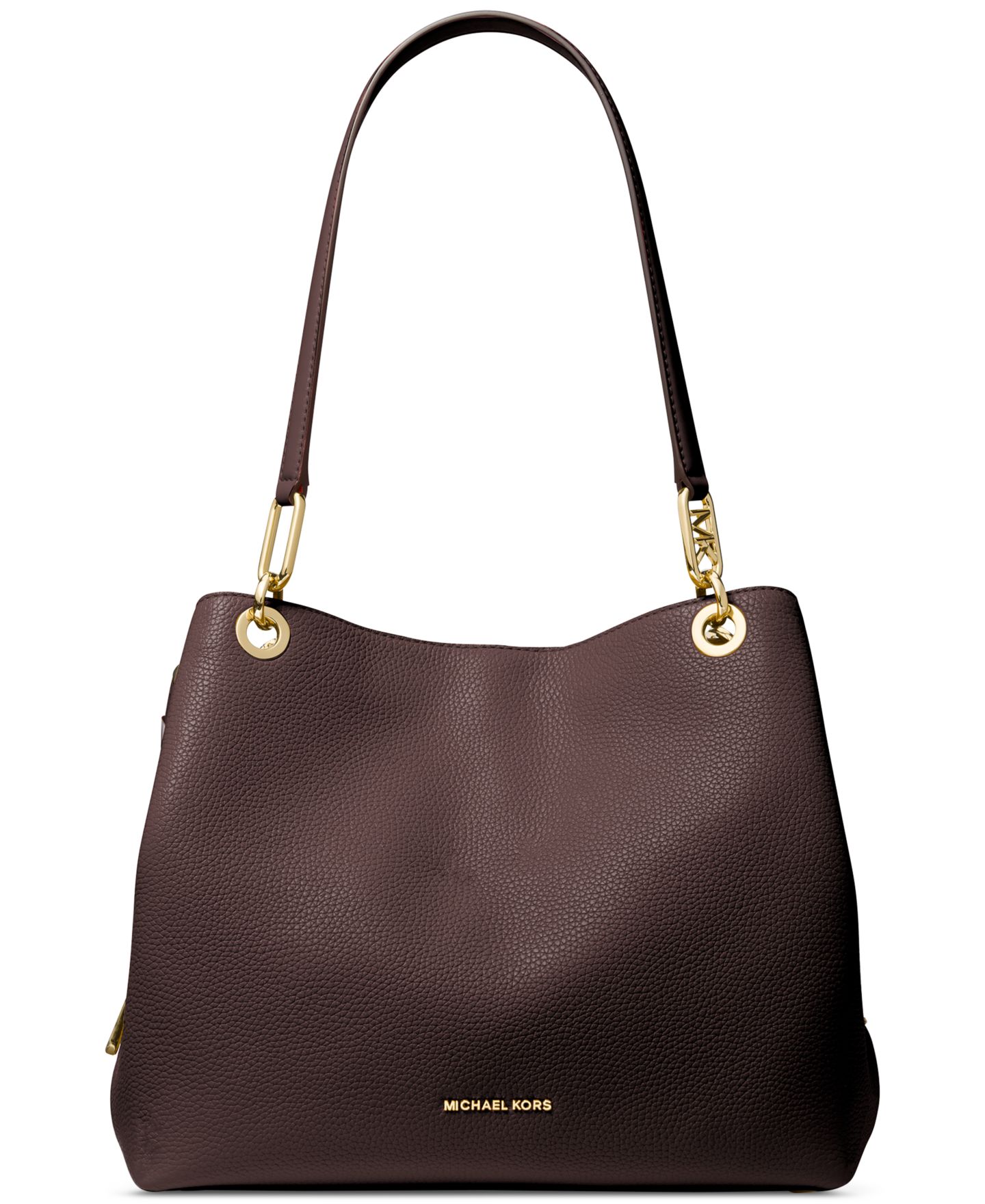 Женская сумка Michael Kors Kensington Large Leather, цвет: Чёрный — фото 4