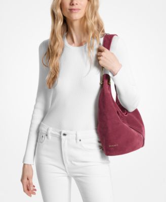 Women's Sonny Suede Medium Hobo Shoulder Bag