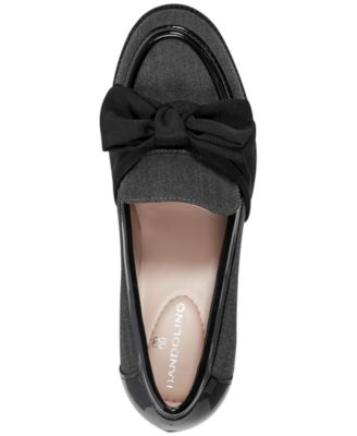 Women's Korrar Bow Stacked Block Heel Loafers