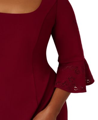 Plus Size Laser Cut Detail Dress