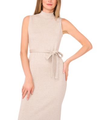 Women's Mock Neck Sleeveless Dress