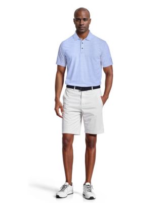 Men's Heathered Stripe Golf Polo Shirt