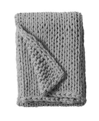 Chunky-Knit Handmade Throw, 50" x 60"