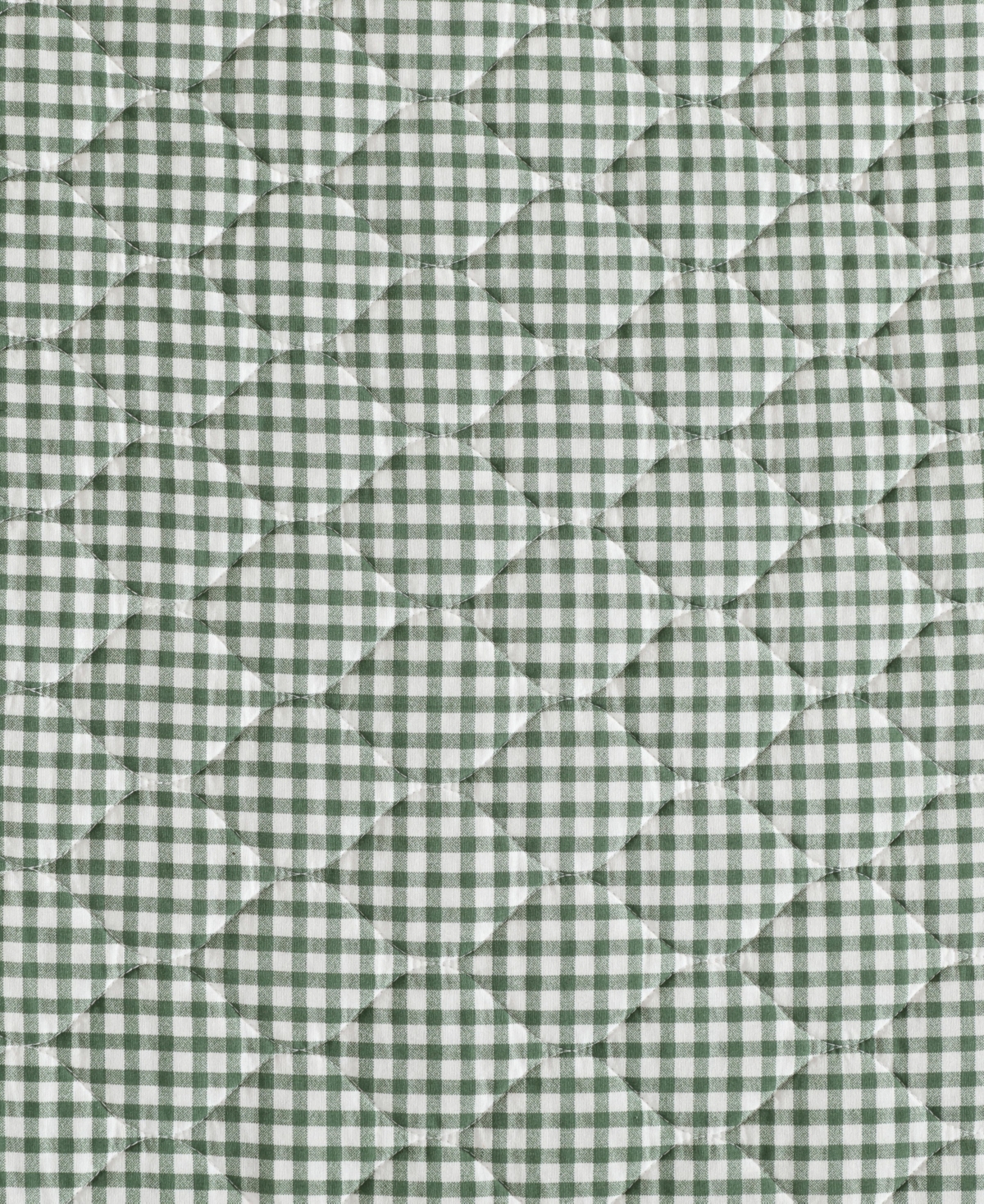 Laura Ashley Gracie's Gingham Cotton 2-pc. Quilt Set, Twin In Green