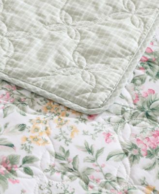 Bramble Floral Cotton 3-Pc. Quilt Set, King