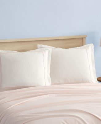 Mila Solid Linen Sham, European