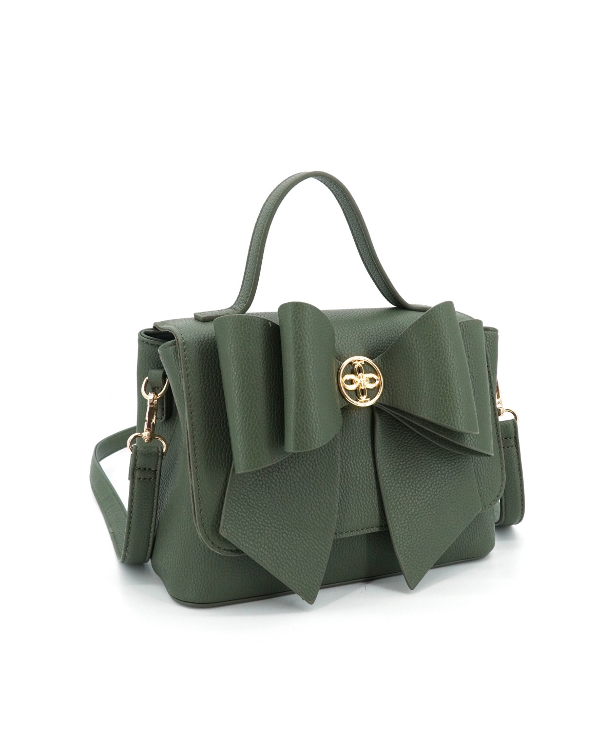 Like Dreams Double Bow Magnetic Crossbody Bag In Green