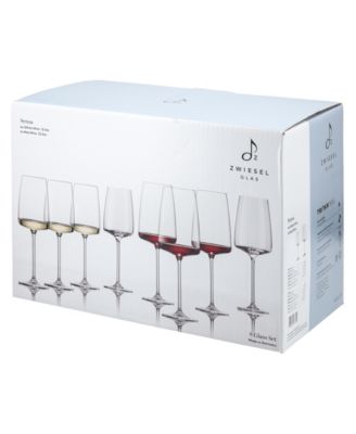 Sensa Red & White Wine Glasses, Set of 8