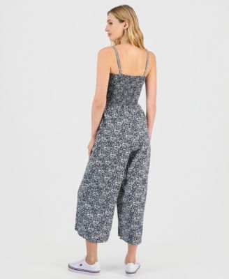 Women's Smocked Printed Jumsuit 