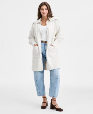 On 34th - Women's Collared Duster Cardigan
