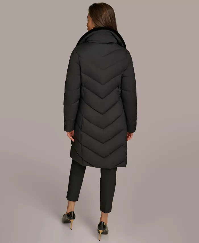 Women's Stretch Zip Closure Coat - thumbnail 2