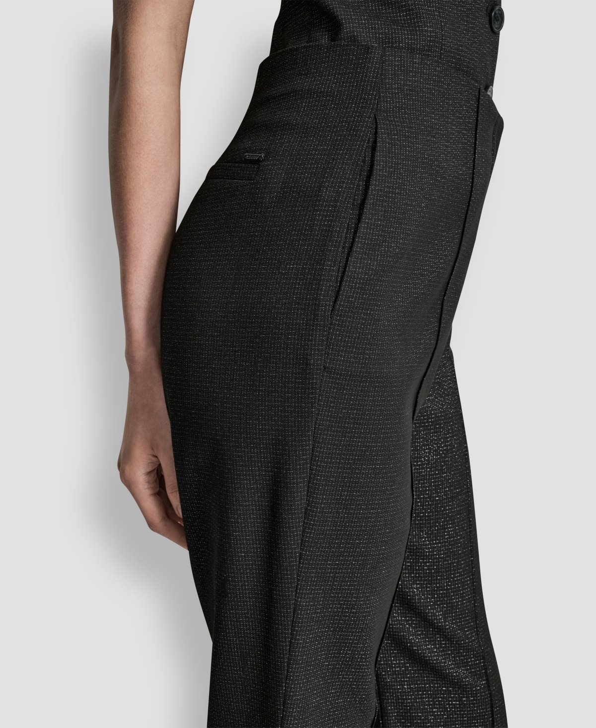 Dkny Women's Fit And Flare Mid Rise Trousers In Black