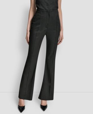 Women's Fit and Flare Mid Rise Trousers
