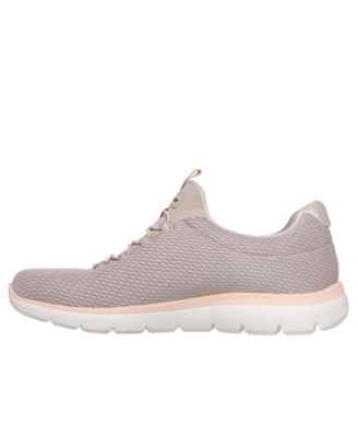 Women's Slip-ins; Summits Summer Blush Sneakers Wide Walking Sneakers from Finish Line