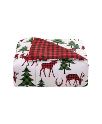 Plaid Deer Reversible 3-Pc. Comforter Sets