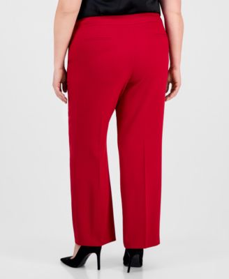 Plus Size Straight-Leg Pants