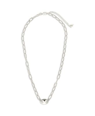 Bliss Cubic Zirconia Anchor Chain Necklace