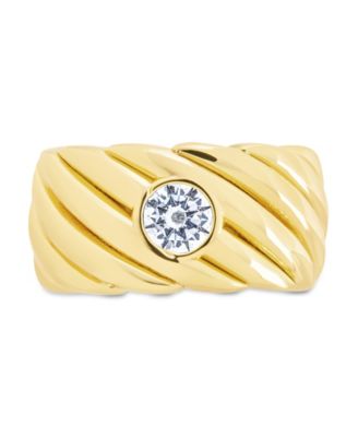 Blythe Woven Cubic Zirconia Ring