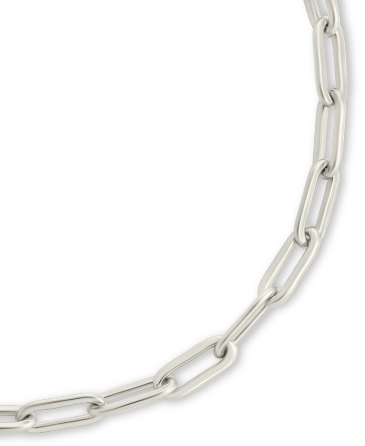 Sterling Forever Sterling Silver Dainty Paperclip Chain Bracelet In Silver