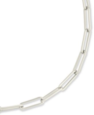 Sterling Silver Bold Paperclip Chain Bracelet