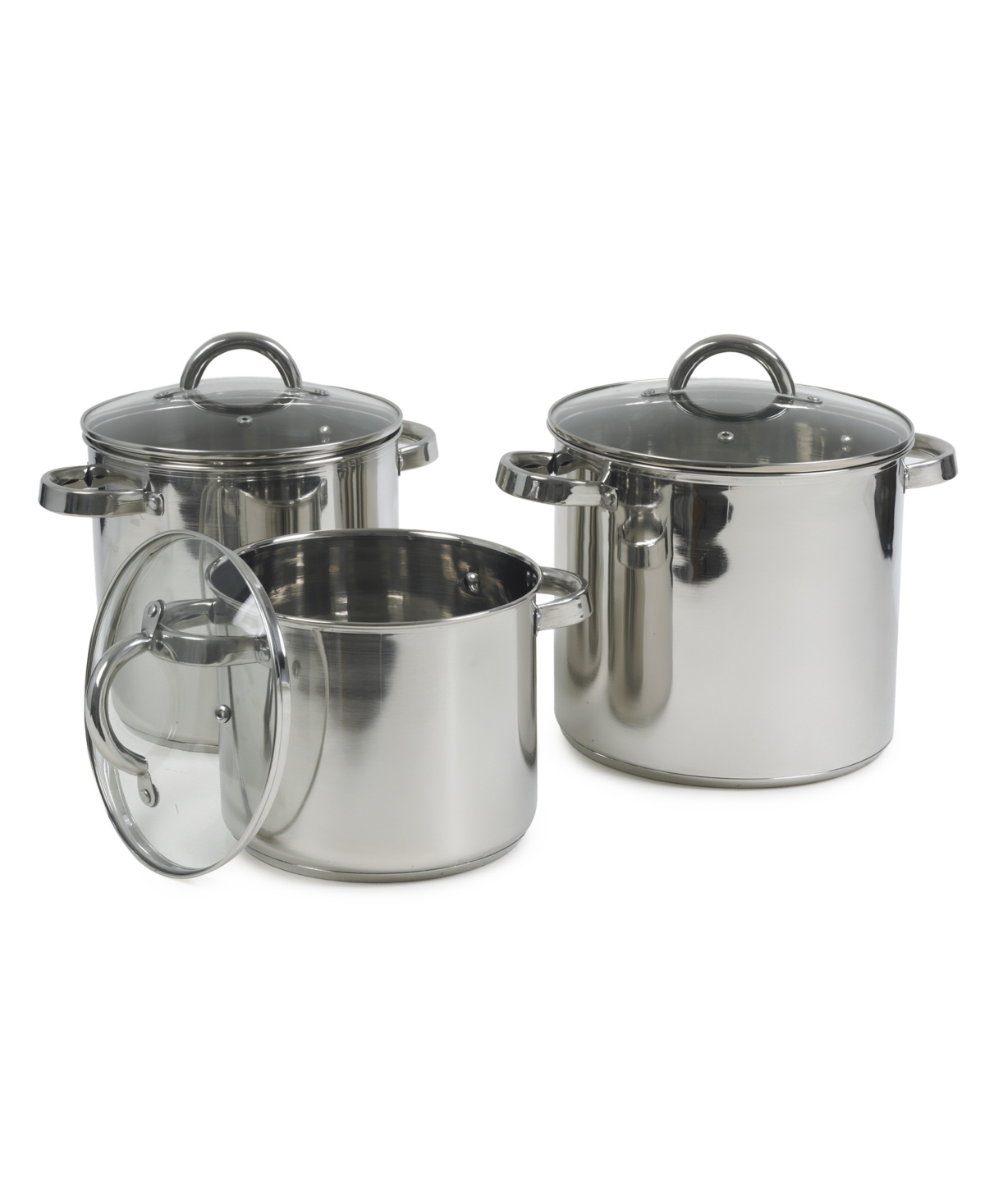 Sedona Kitchen Stainless Steel 3-Pc. Stock Pot Set