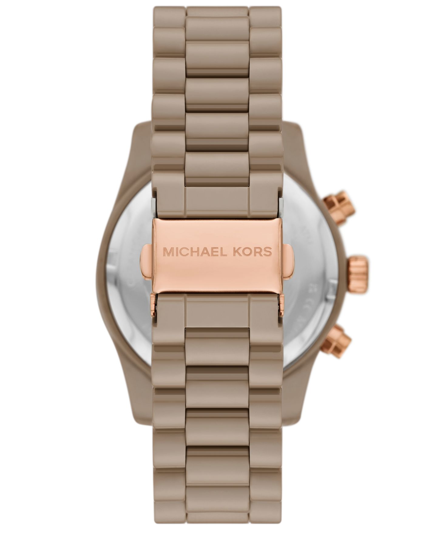 Женские часы Michael Kors Lexington Chronograph Mink Ceramic Watch, 38mm — фото 2