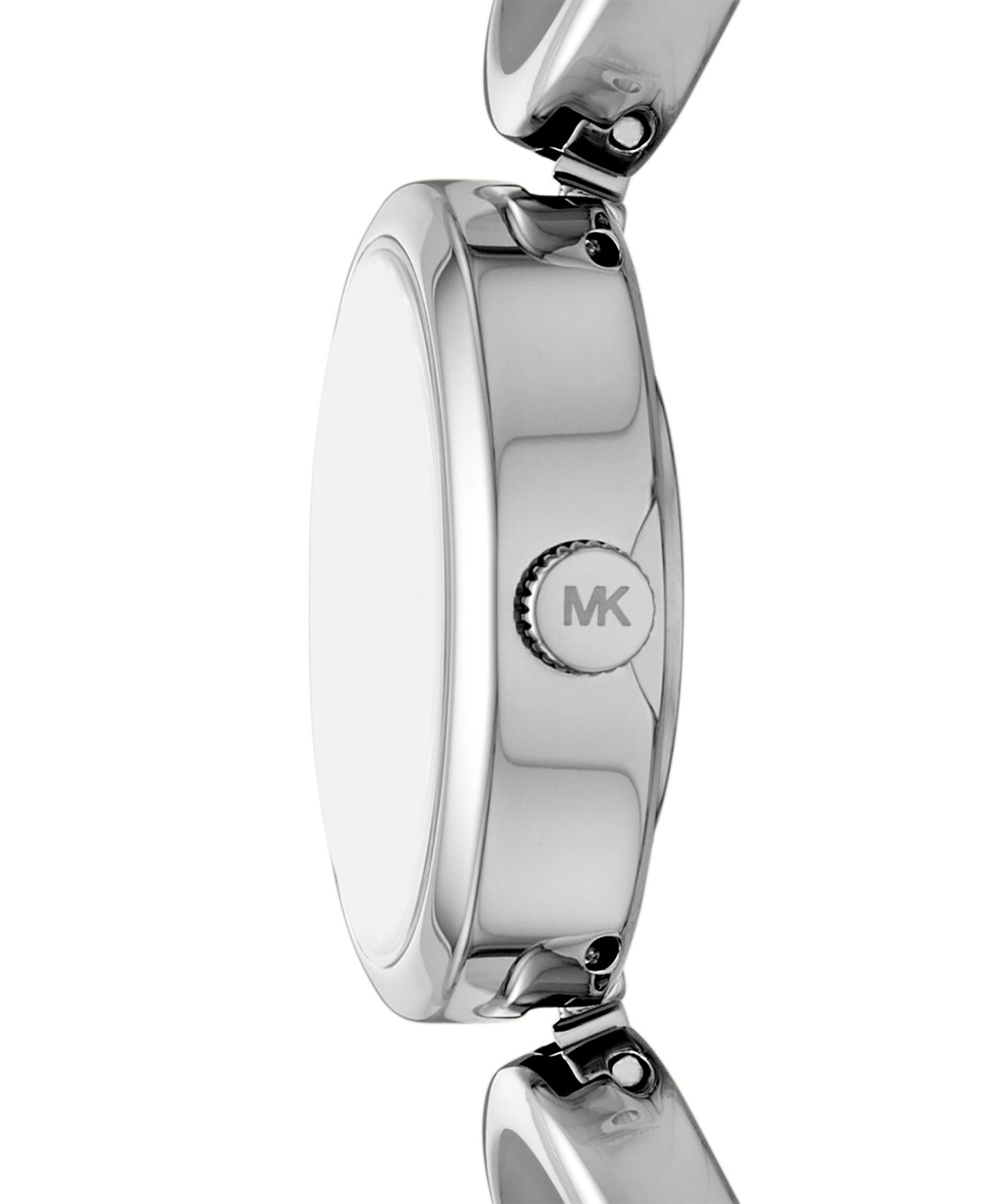 Женские часы Michael Kors Maude Three-Hand Silver-Tone Stainless Steel Watch, 22mm — фото 3