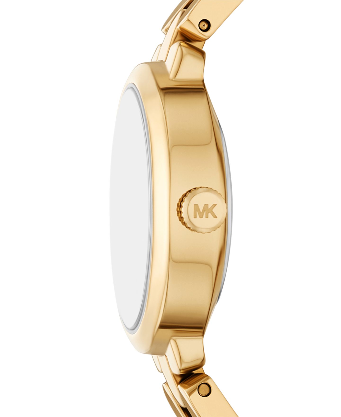 Женские часы Michael Kors Maude Three-Hand Gold-Tone Stainless Steel Watch, 21mm — фото 3
