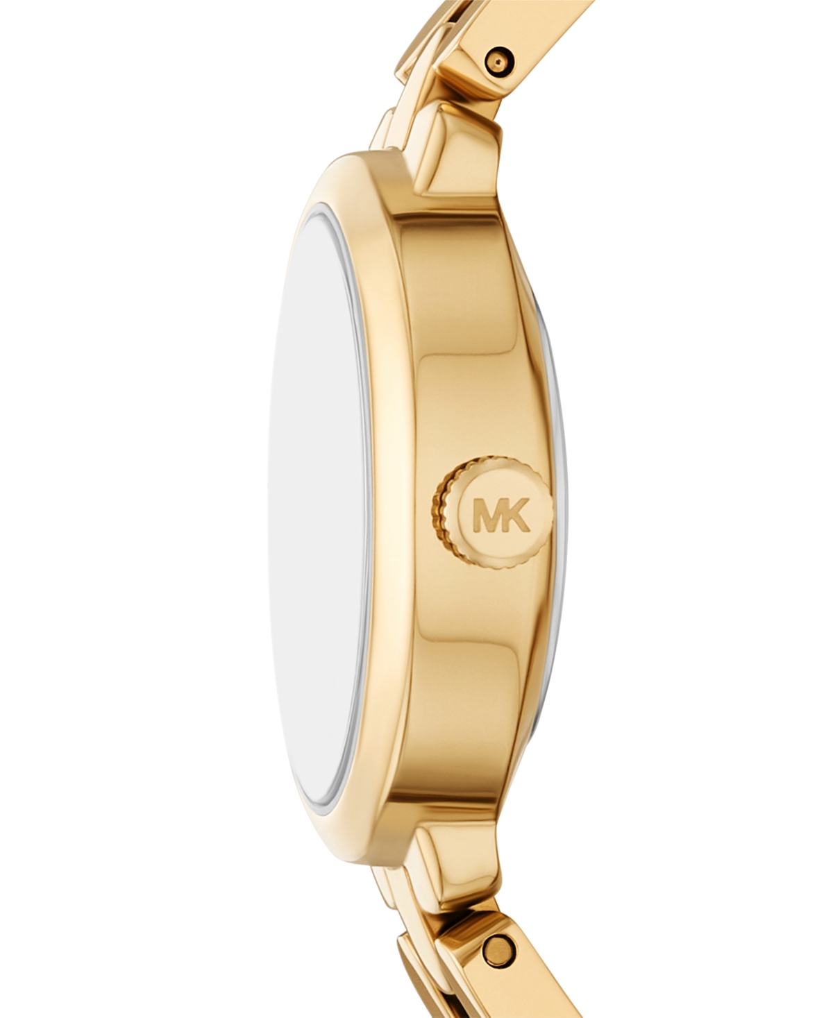 Michael Kors Women's Maude Three-hand Gold-tone Stainless Steel Watch, 21mm In Gold