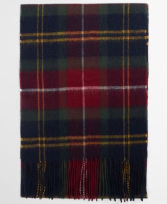 Men's Cashmere Winterberry Tartan Scarf
