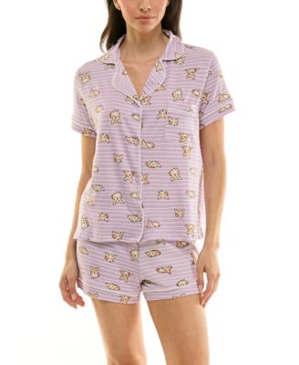 Women's Printed Top and Shorts Set