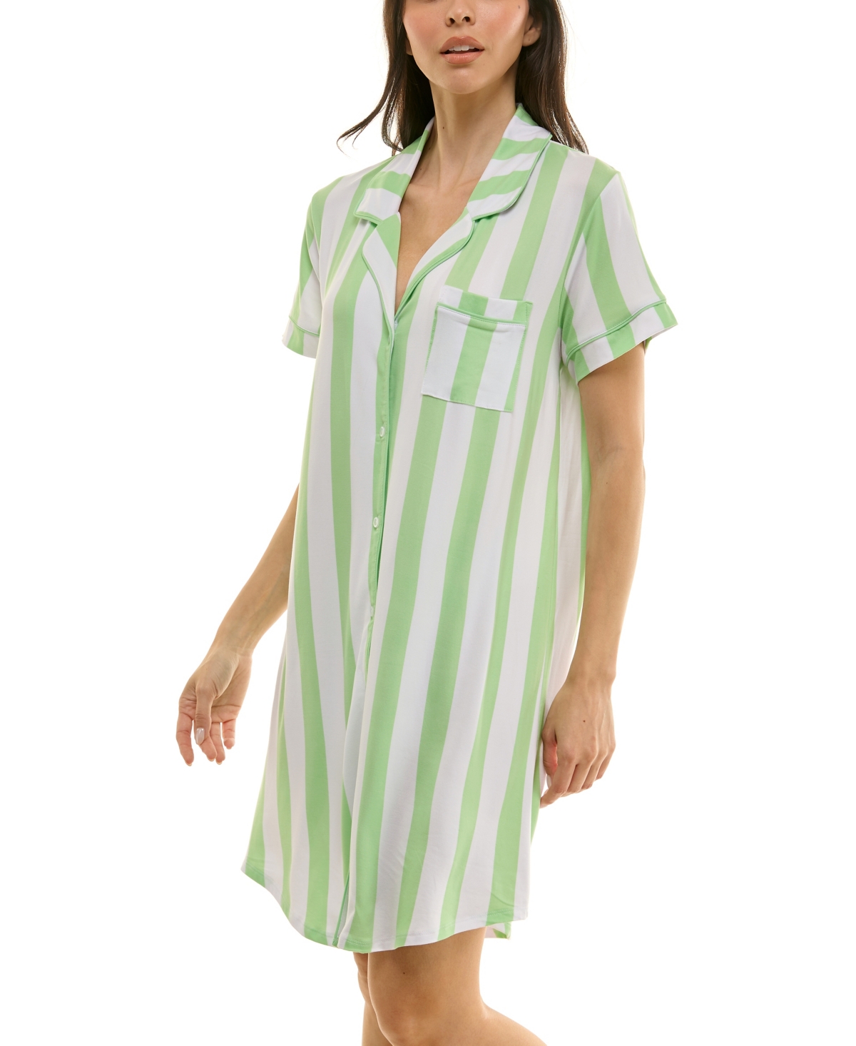 Derek Heart Women's Printed Sleepshirt In Green