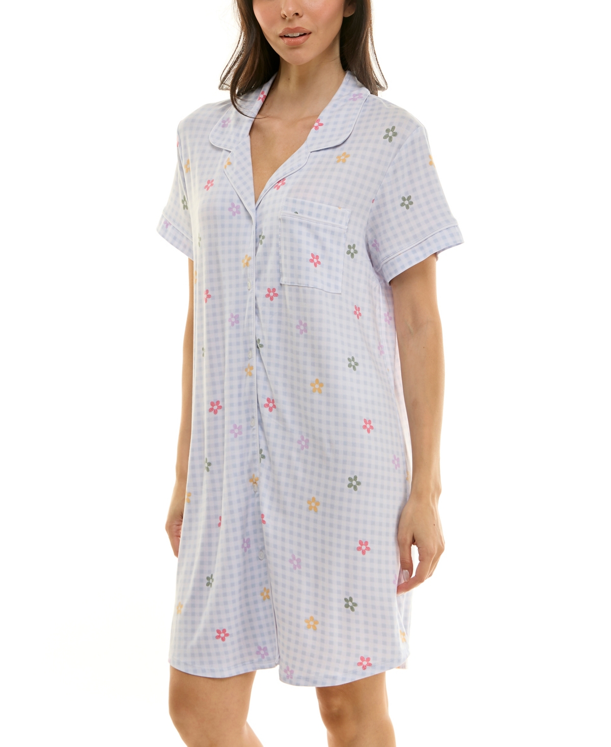Derek Heart Women's Printed Sleepshirt In Blue