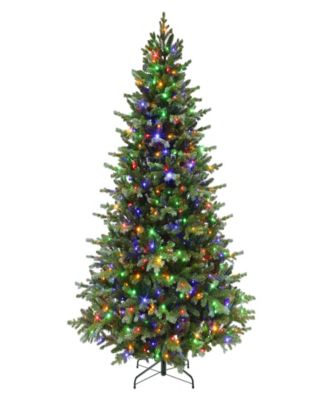 Puleo 6.5' Pre-Lit Linden Fir Artificial Tree