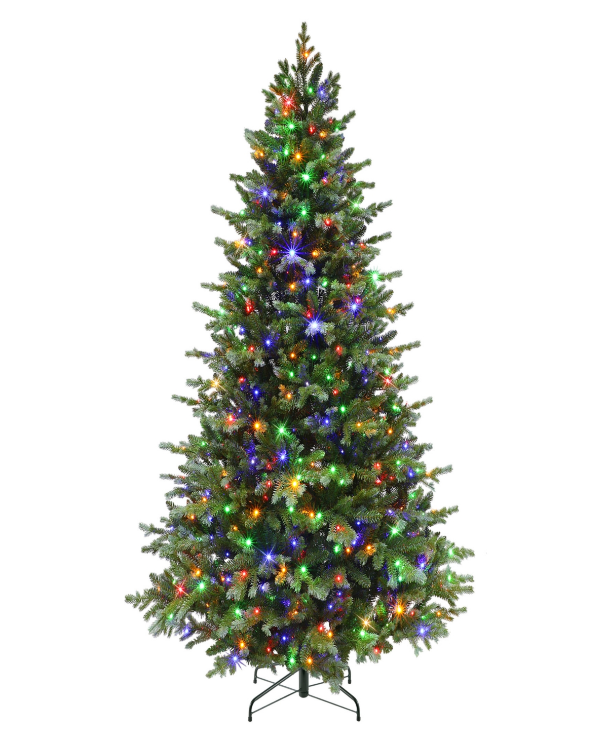 Puleo 6.5' Pre-lit Linden Fir Artificial Tree In Green