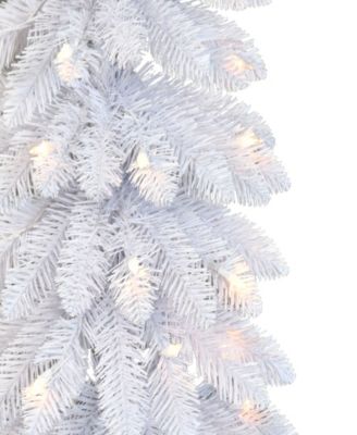 Puleo 6' Pre-Lit Artificial Alpine Pencil Tree