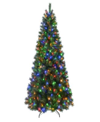 Puleo 7.5' Pre-Lit Artificial Wyoming Pine Tree with Multi-Function LED Lights