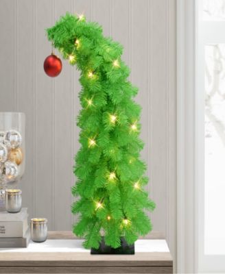 Puleo 3' Pre-Lit Artificial Whimsical Christmas Tree