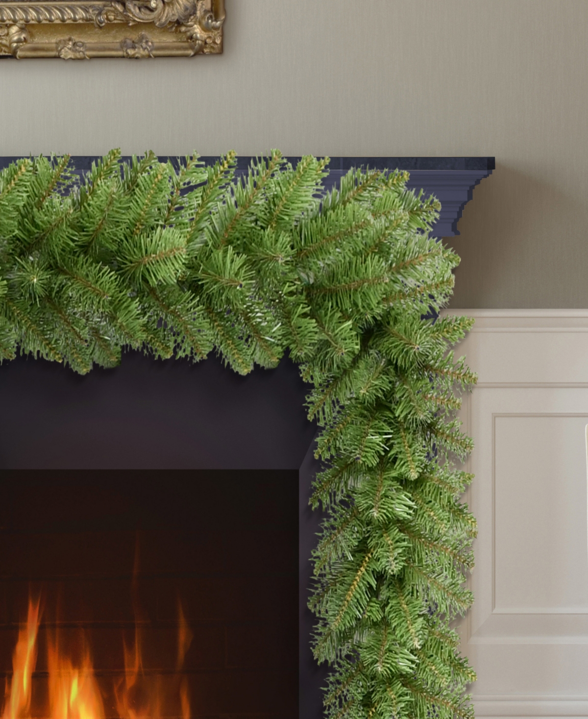 Puleo 10" Berkshire Fir Artificial Garland In Green