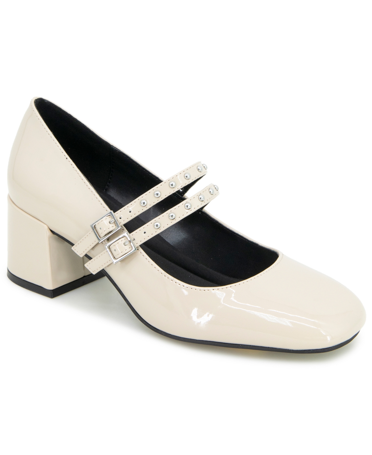 Kenneth Cole Reaction Women's Leeann Studs Mary-jane Pumps In Neutral